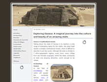 Tablet Screenshot of exploringoaxaca.com